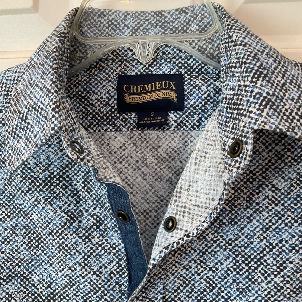 Cremieux Button Down Shirt, Cotton, Snaps, Long Sleeve, Like New, Men’s Sz S - Picture 5 of 13